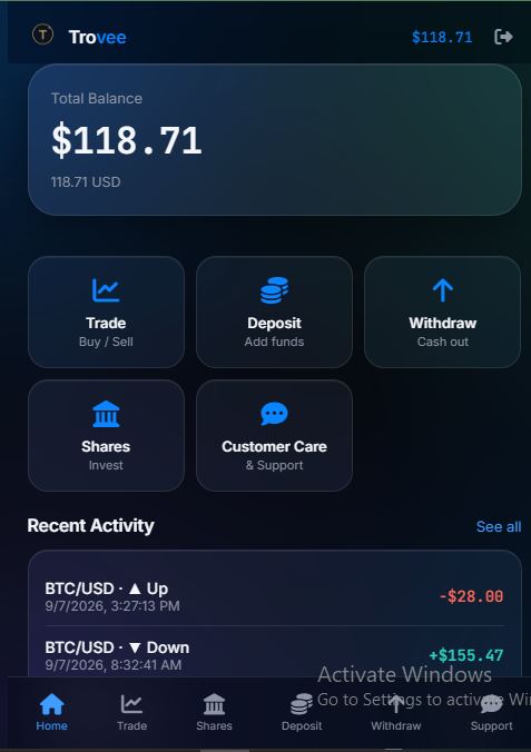 Mobile Trading Application